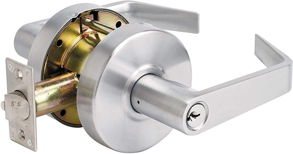 Master Lock Keyed Entry Door Lock, Brushed Chrome Finish Commercial Door Handle, gallery