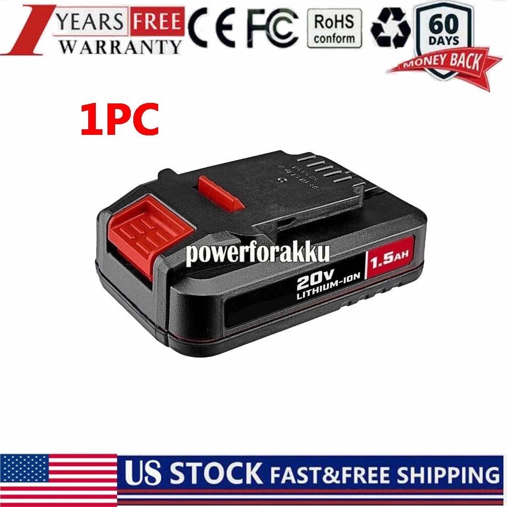 20V 1500mAh Hypermax rechargeable Lithium-Ion Battery for BAUER 20V 1.5AH tools gallery