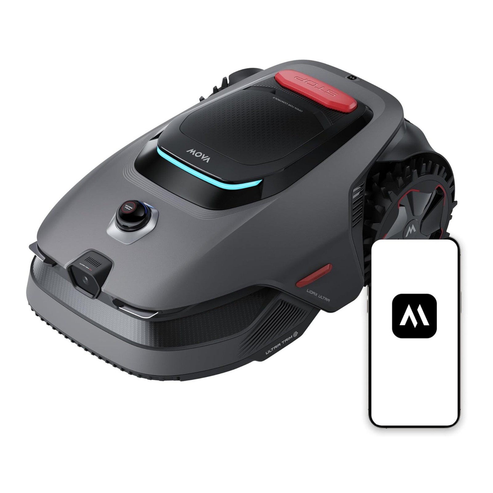 MOVA LiDAX Ultra 2000 Robot Lawn Mower - 360 3D LiDAR w/ AI Vision Auto-Mapping gallery