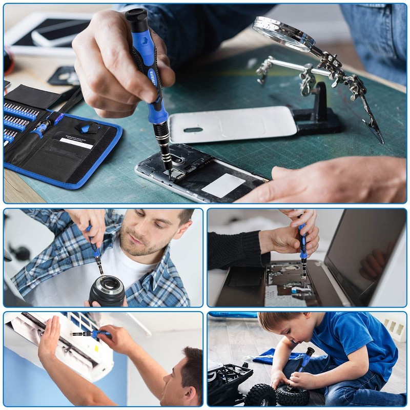 STREBITO Electronics Precision Screwdriver Sets 142-Piece with 120 Bits Magnet gallery