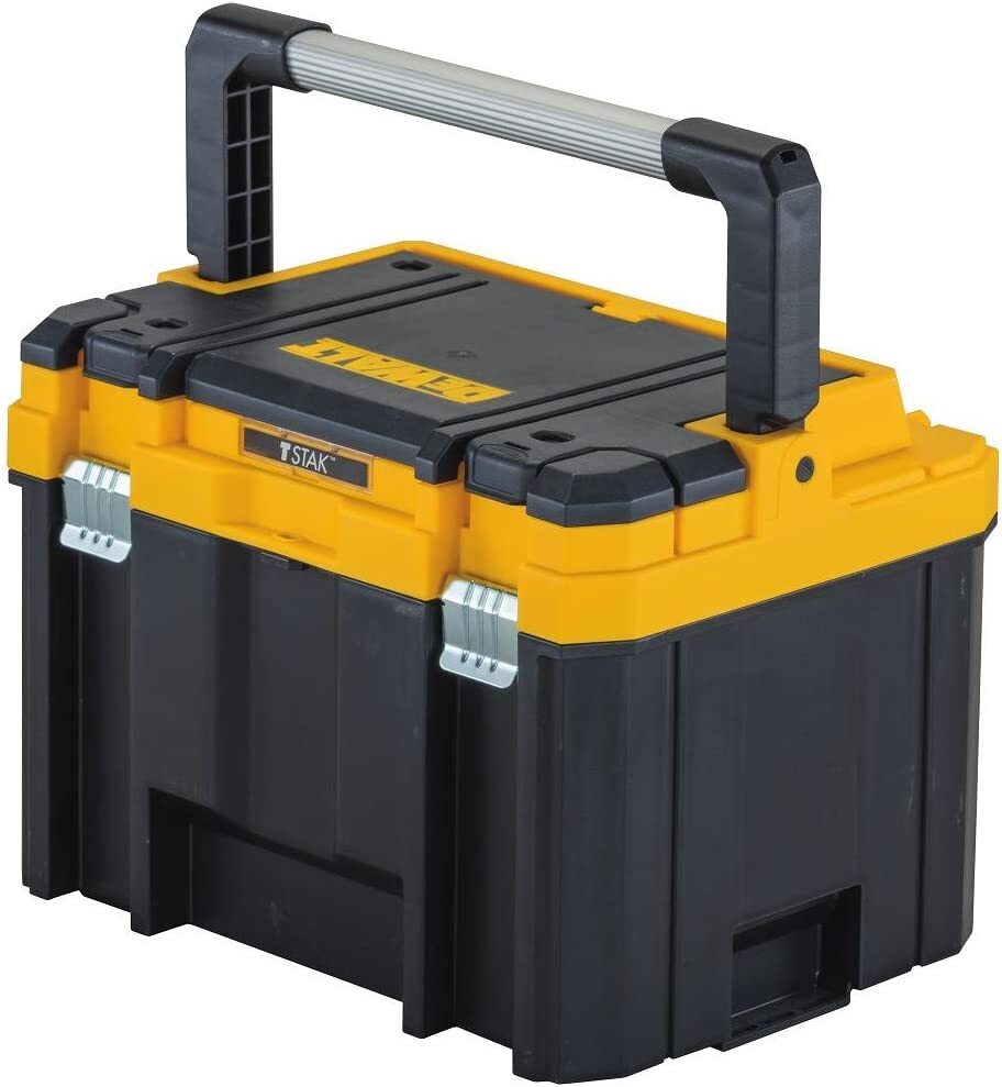 NEW Dewalt DWST17806 TSTAK Tool Box Deep Storage Box with Flat Top, Black**BEST gallery