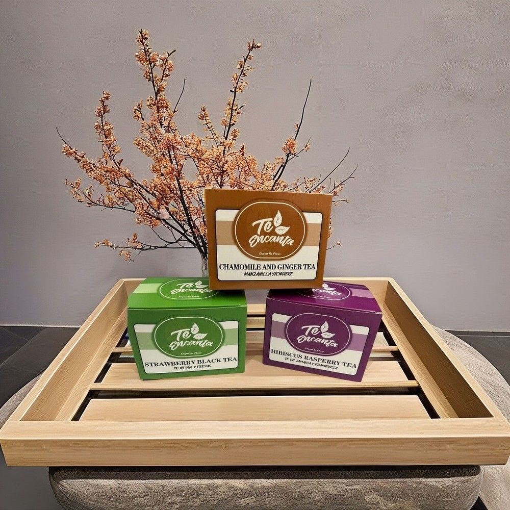 Bundle Pack, CHAMOMILE AND GINGER / STRAWBERRY BLACK TEA/ HIBISCUS RASPBERRY TEA