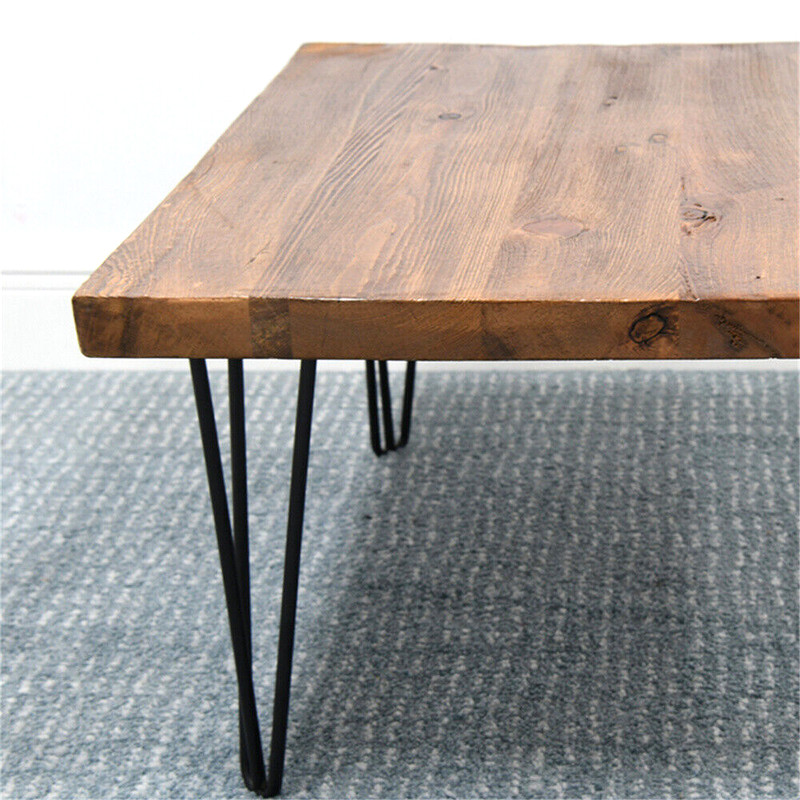 Rustic Square Old Pine Wooden Coffee Table Home Furniture for Living Room Decor gallery