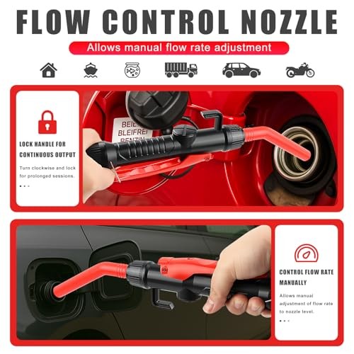 Battery-Powered Transfer Pump - Portable Electric Siphon for Gas, Diesel gallery