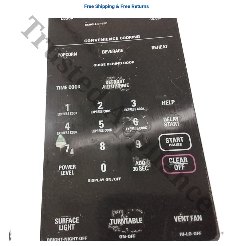 Microwave Control Panel Console DB64-00342 jvm1630w3 Stainless/Black gallery