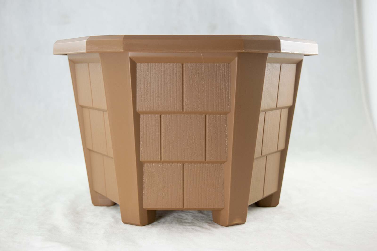 2 x Japanese Hexagon Plastic Bonsai Training Pot / Garden Planter 10"x 10"x 7" gallery