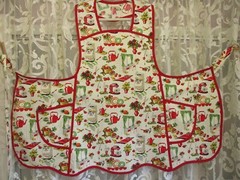 HANDMADE BIB APRON FIFTIES KITCHEN