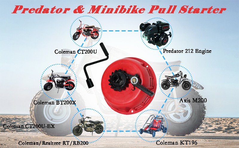 Pull Start Recoil Starter Assembly For Predator 212CC Ghost 224CC MAX Engine gallery