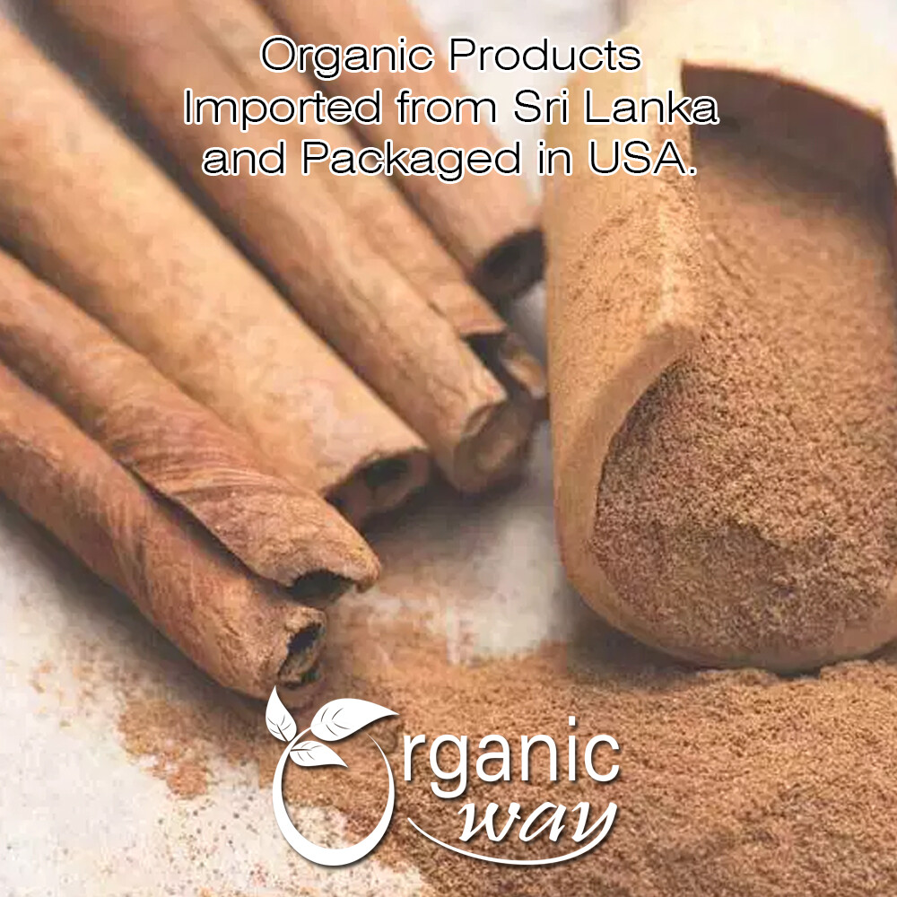 Organic Way True Ceylon Cinnamon Sticks - Organic, Kosher & USDA Certified gallery