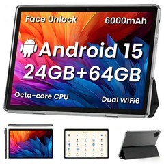 TUOHAITIME Android 15 Tablet,10 inch Tablets, Octa Core CPU, 24GB+64GB+512GB