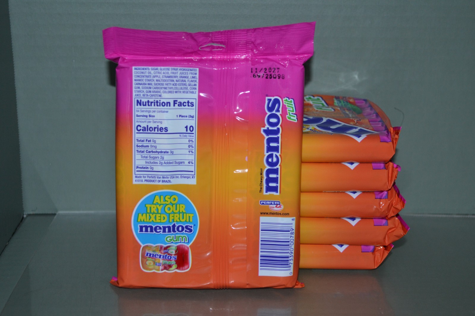 (6) Mentos Mint Chewy Candy Rolls Fruit, Non-Melting, 6 Rolls In Each, BB 11/27 gallery