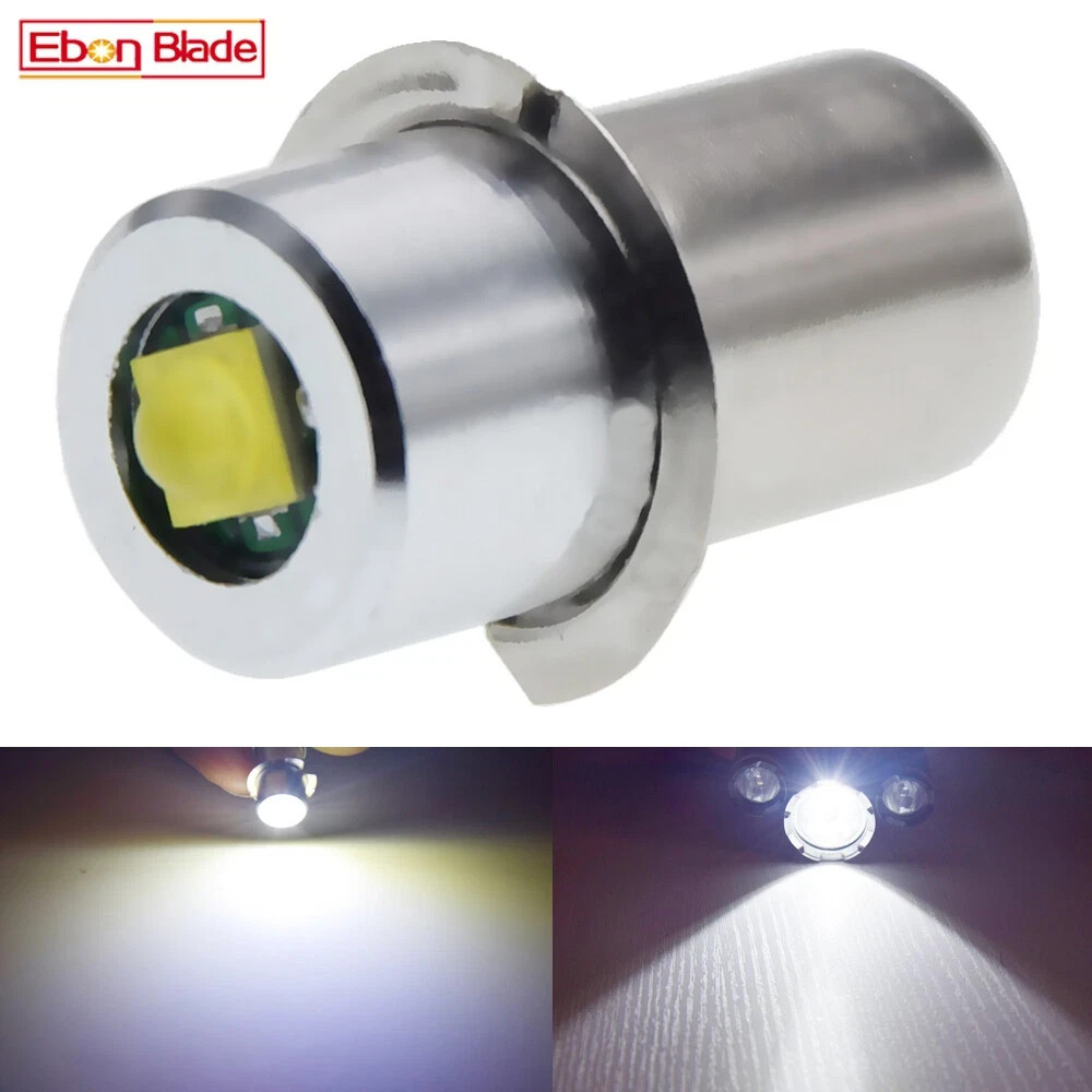 Warm/White 3V P13.5S 3W PR2 LED Flashlight Bulb Lamp DC 3V/4.5V/6V/12V/18V/24V gallery
