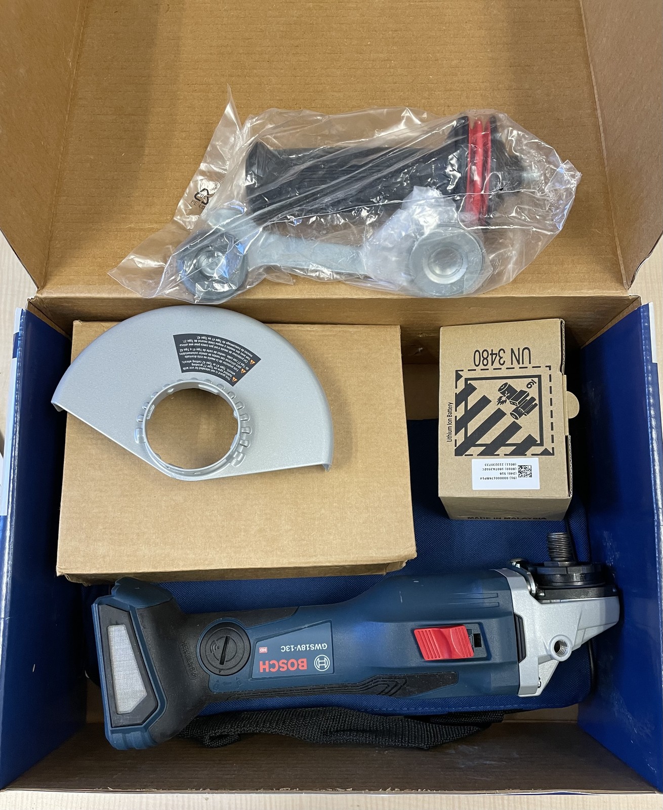 BOSCH GWS18V-13CB14 18V Connected-Ready 5 – 6 In. Angle Grinder Kit NEW OPEN BOX gallery