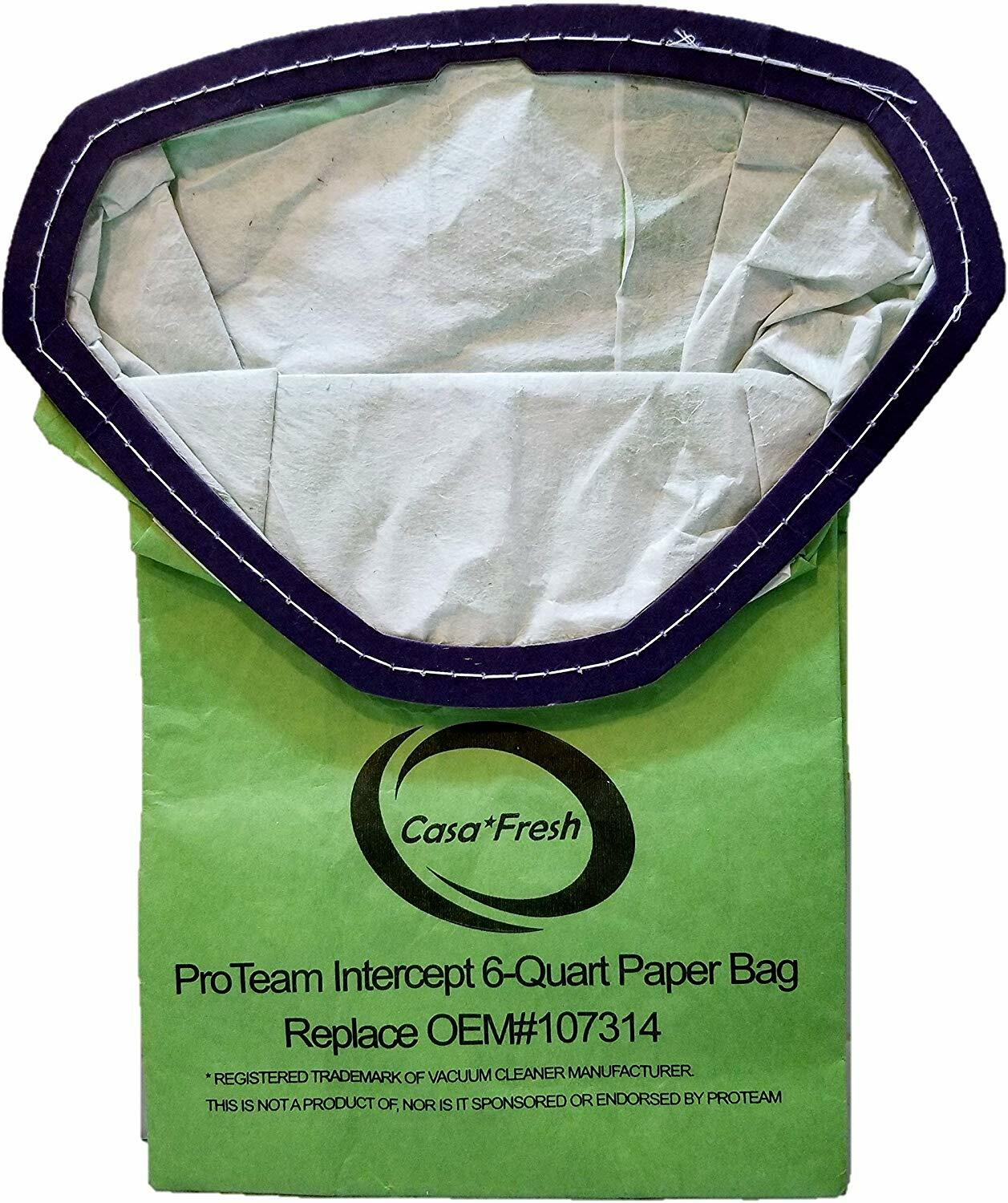 ProTeam 6 Qt Backpack Vacuum Cleaner Bags 107314 Commercial ProVac FS 6 GoFree gallery