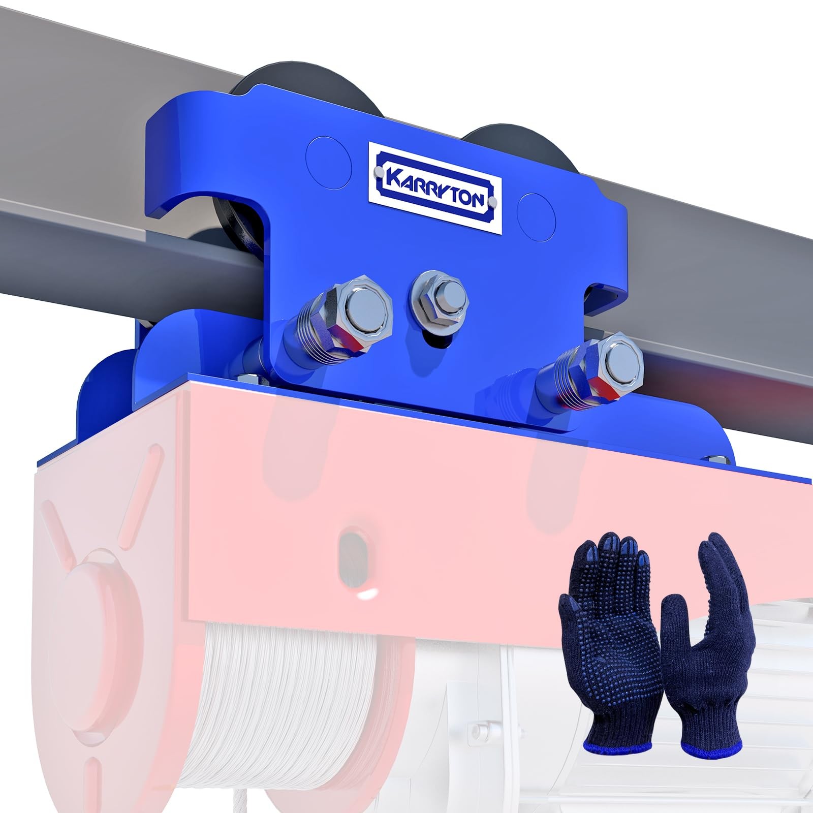 0.5Ton/1100LBS I-Beam Trolley for Electric Hoist, Adjustable Manual Trolley F. gallery