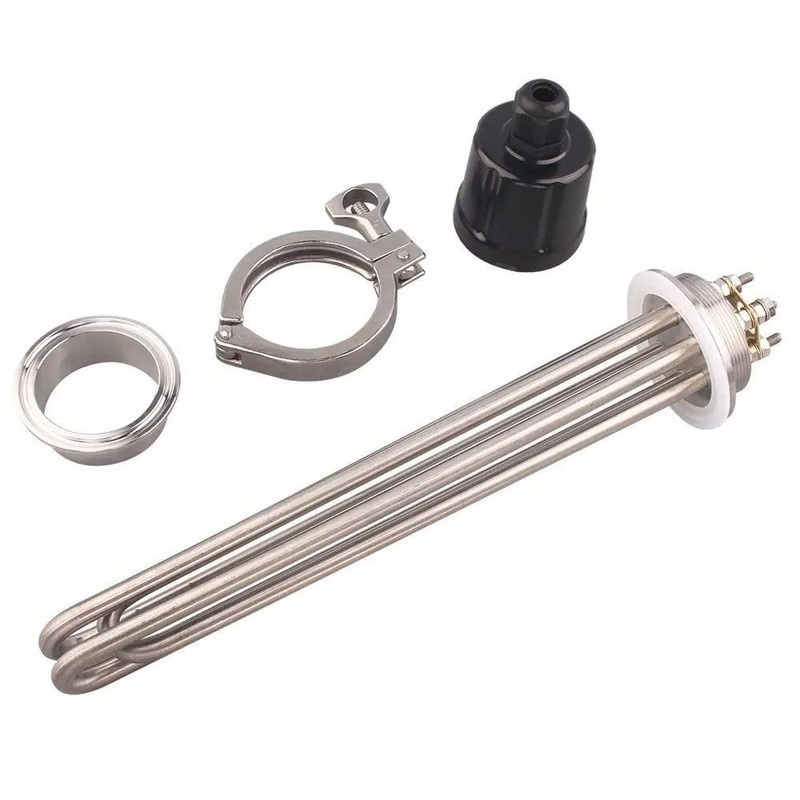 Tri Clamp Heating Element 2in 3KW 3750W 4.5KW 6KW 9KW Immersion Heater SS Tube gallery