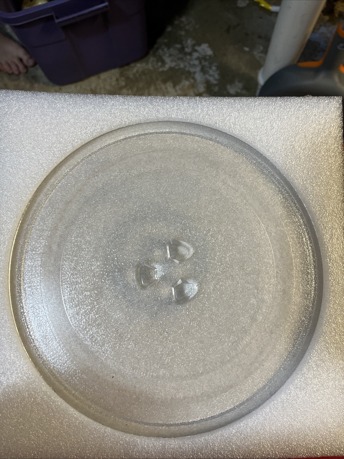 NIB!! 9.5” (245mm) Clear QUALTEX Microwave Glass Turntable Fits Several Models gallery