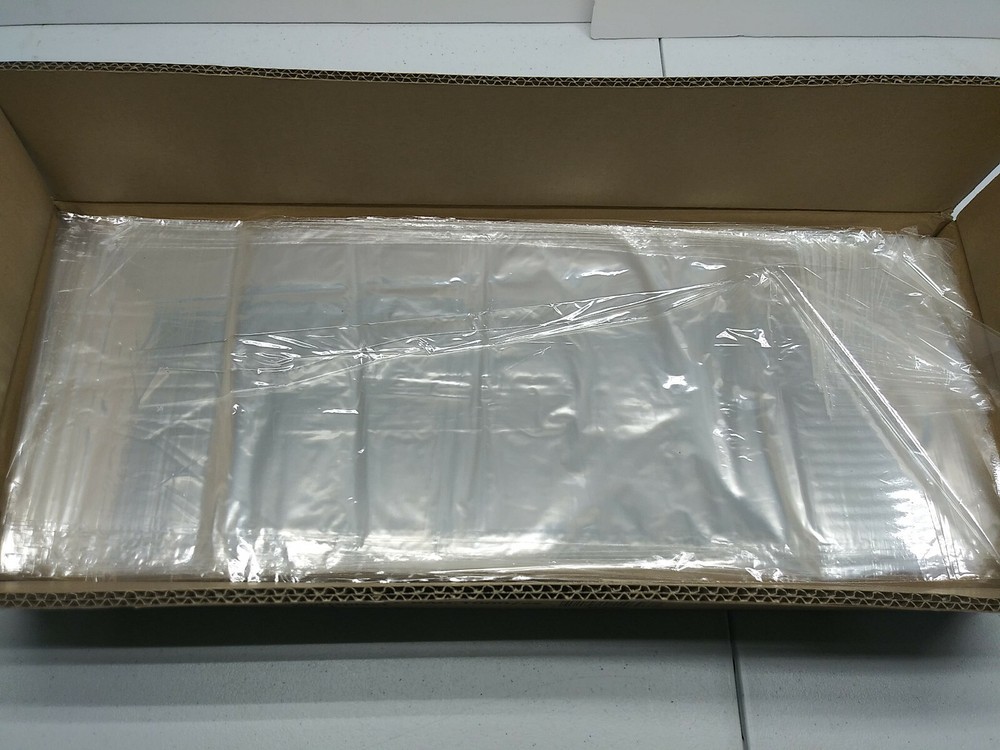 (1000) Polypropylene Clear Bakery Bag, Plastic Bread Food Bag 8" x 22" 12" x 16"