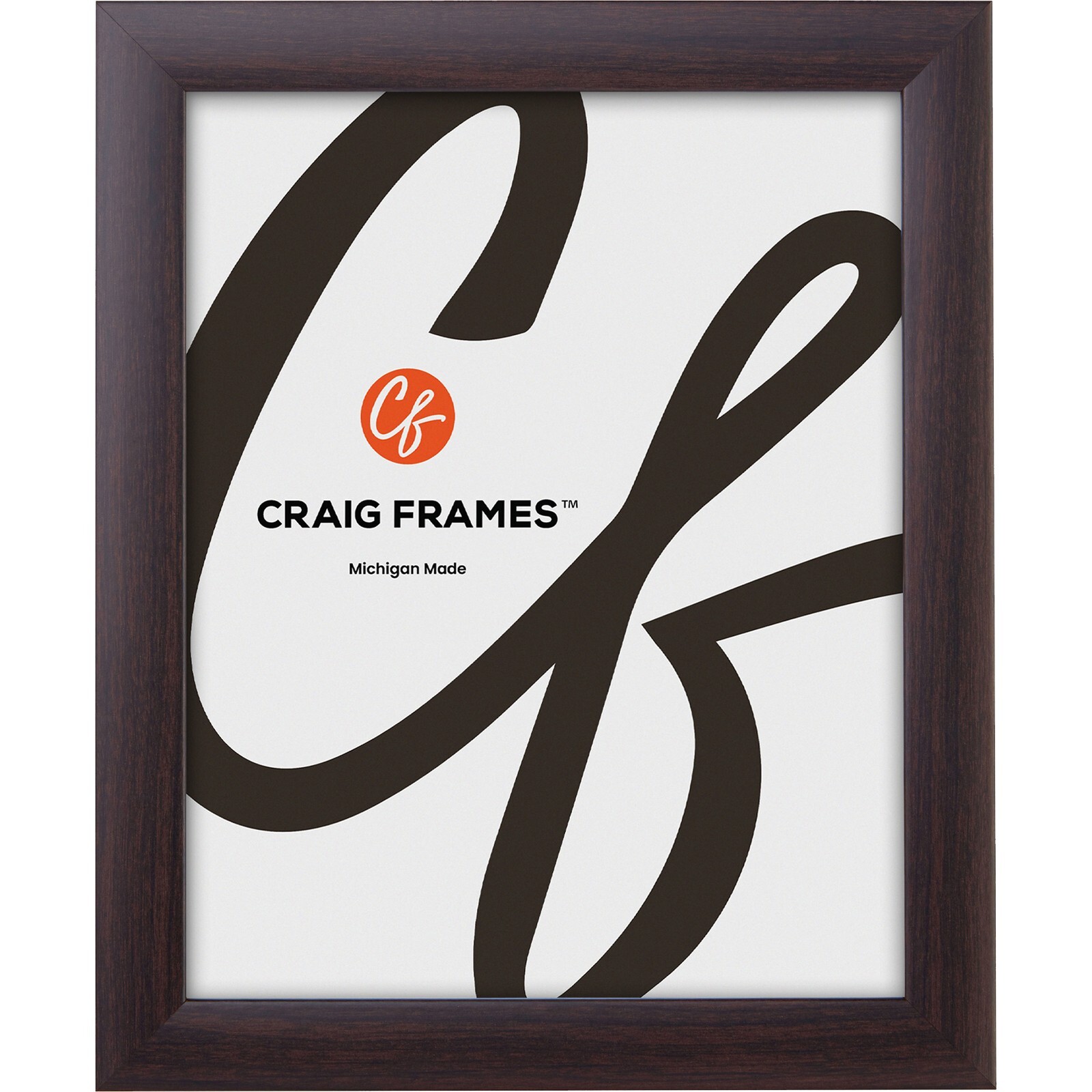 Contemporary 1", Walnut Brown Picture Frame, Puzzle, Oversized, 25x25 - 30x40 gallery