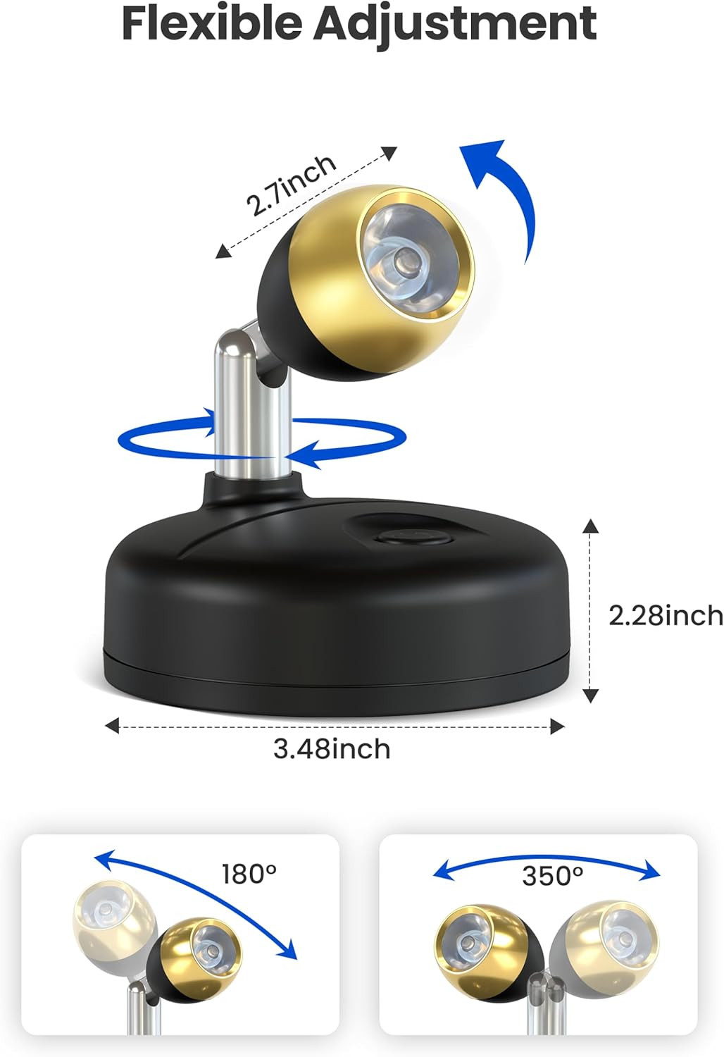 Spot Lights Indoor with Remote: Battery Operated Uplighting, Led Wireless Upligh gallery