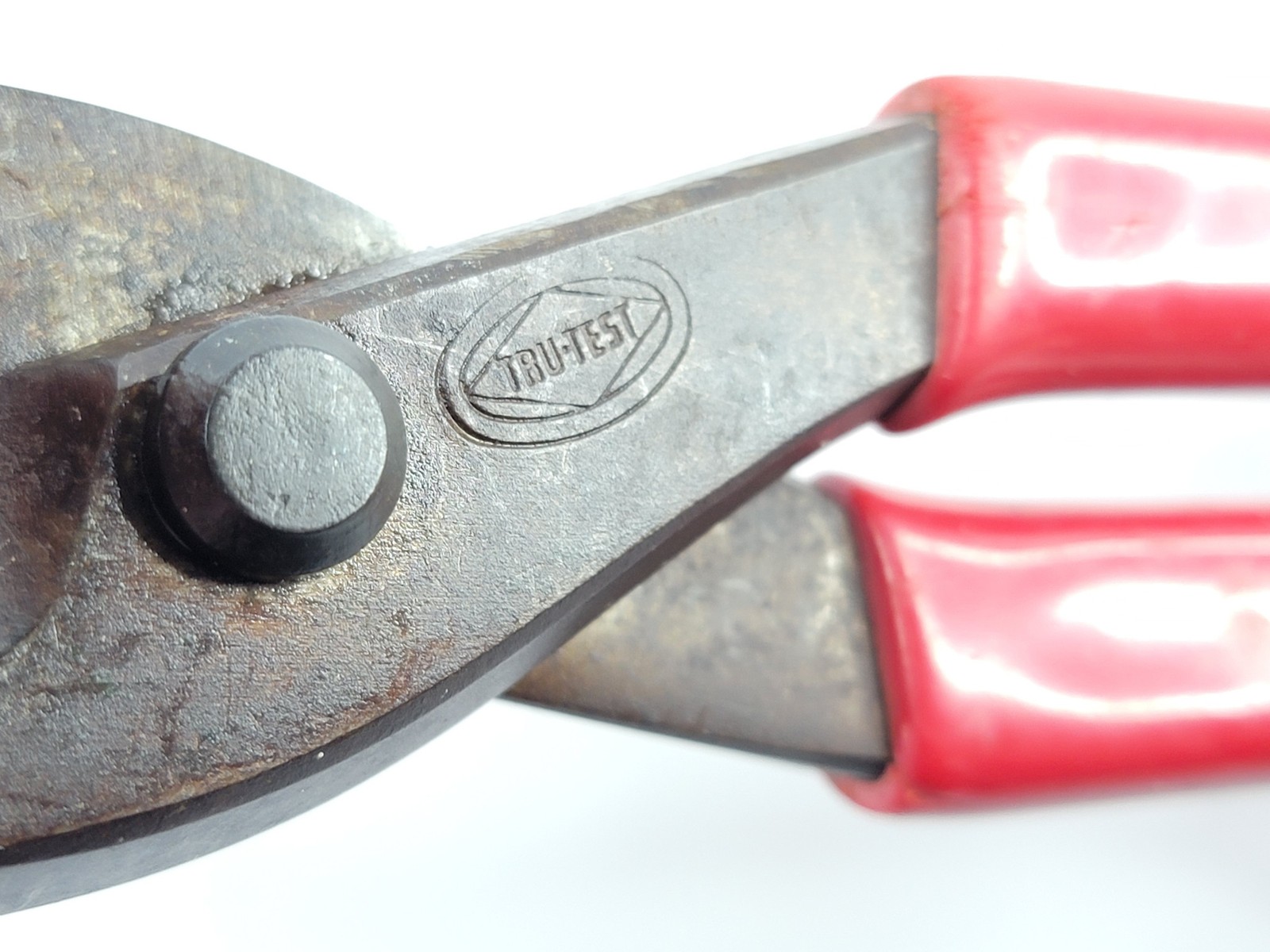 True Value Tru-Test Tin Snips Sheet Metal Shears 10" Rubberized Handles Vintage gallery