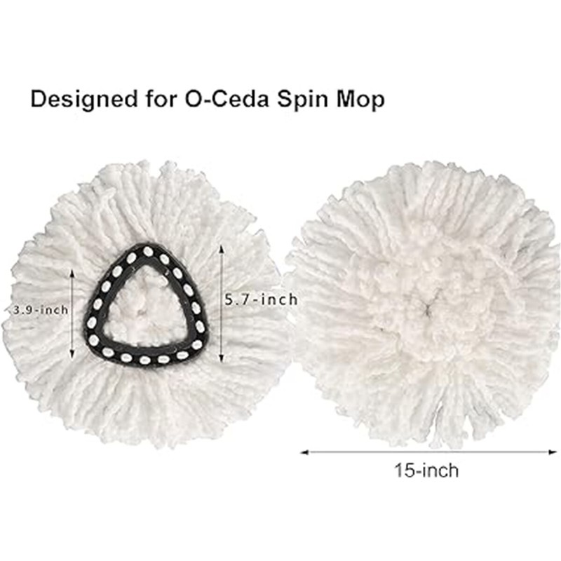 Compatible with Triangle Spin Mop microfiber mop refill for 360-degree Spin Mop gallery