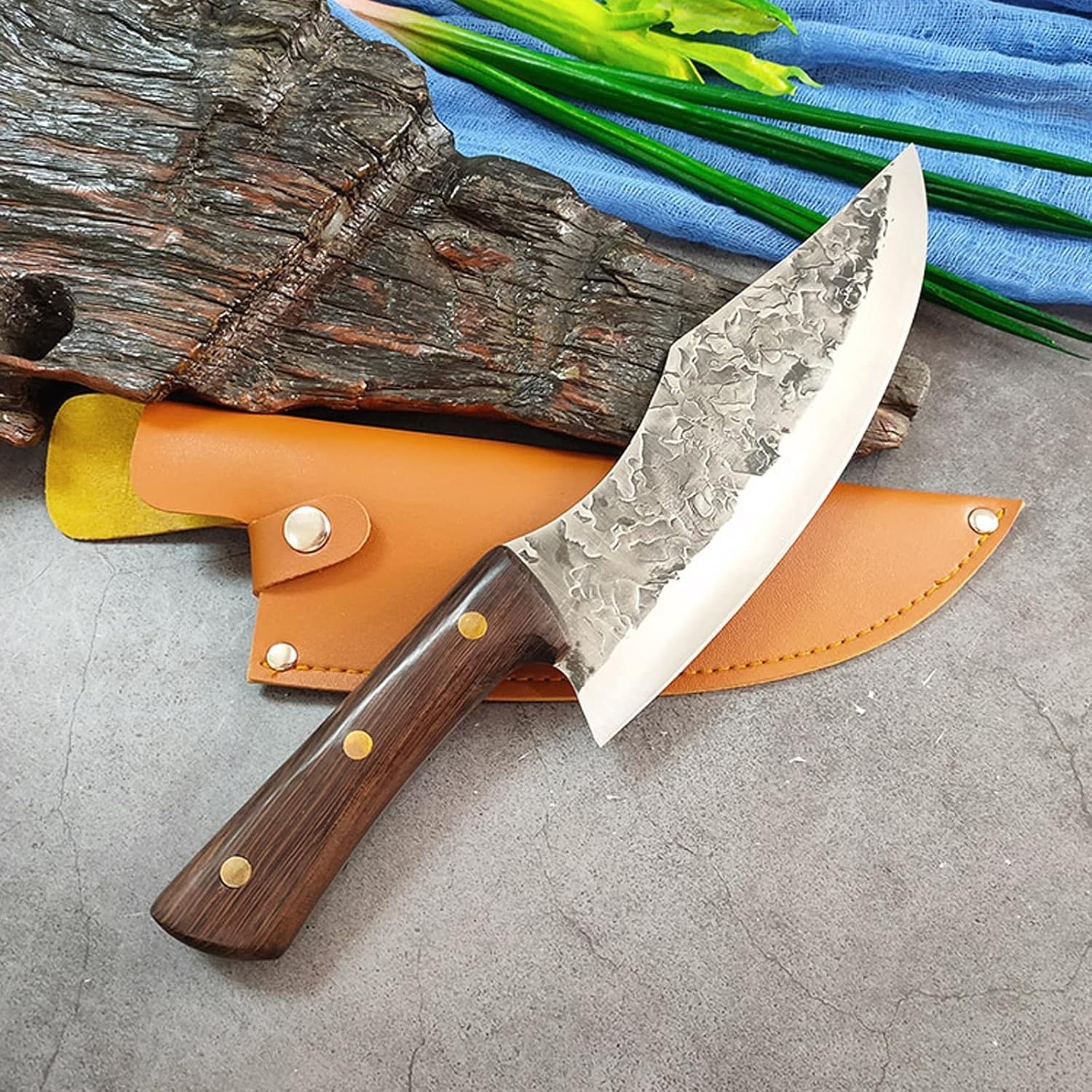 Handmade Forged Chef Knife – High Carbon Stainless Steel Kitchen Knife gallery