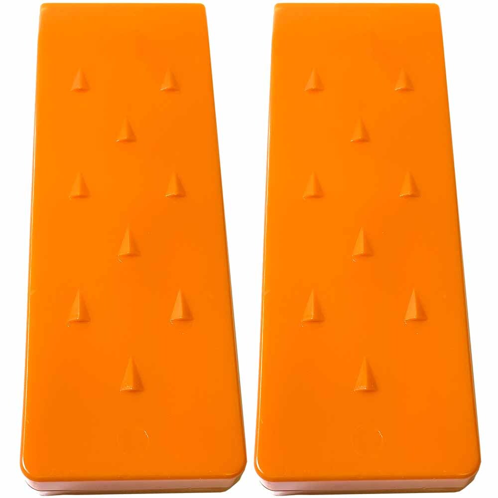 2 Pack 8" Tree Felling Wedge Logging Bucking Falling ABS Plastic (Orange) gallery