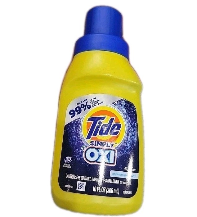 Tide Simply + Oxi Liquid Laundry Detergent, Refreshing Breeze, 6 loads, 10 fl oz gallery