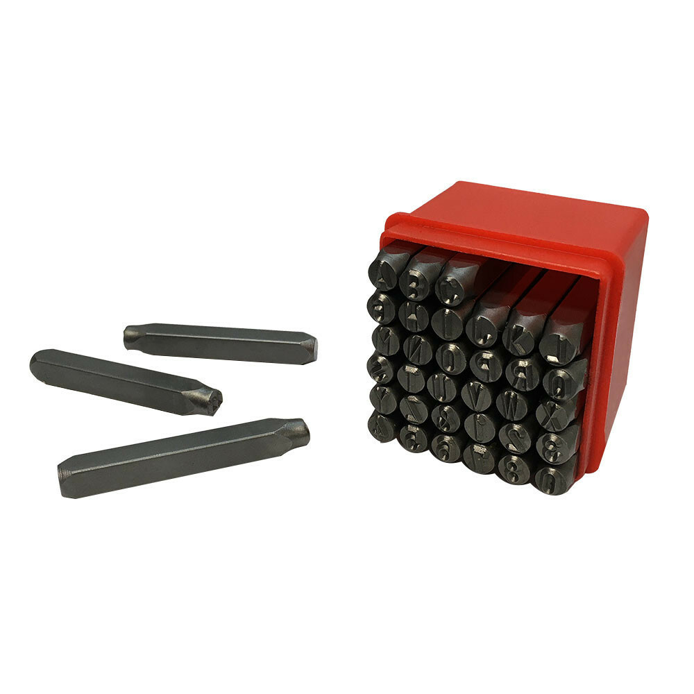 36 Pc 6mm Vector Number Capital Letter Punch Stamp Marking Ingot Jewelry gallery