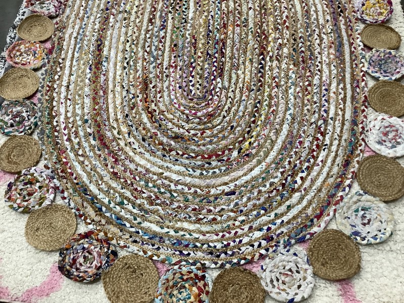 BEIGE MULTI 5'-0" x 7'-0" Broken Thread Rug Reduced Price 1172685480 CAP201B-5OV gallery