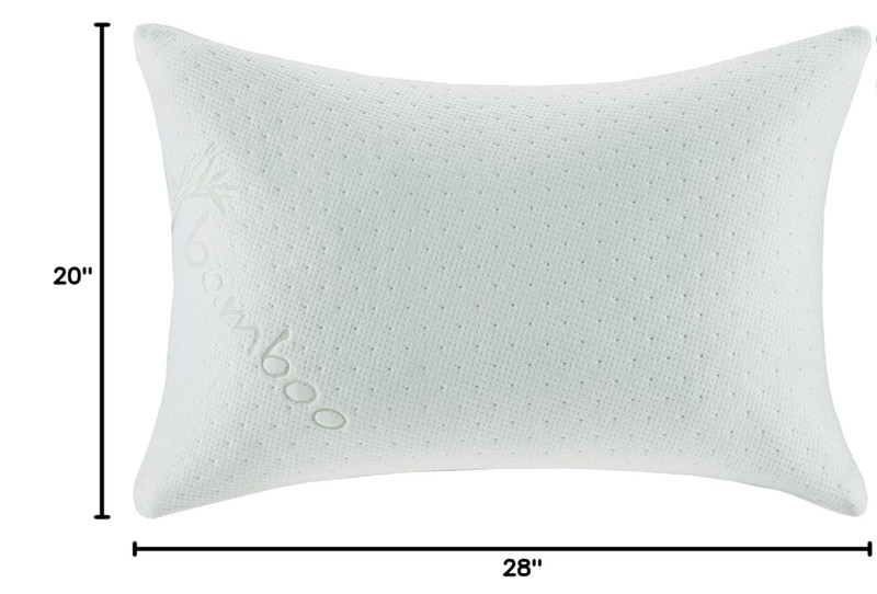 Sleep Philosophy Bed Pillow for Sleeping with Removable Cover, Queen Size, Ivory gallery
