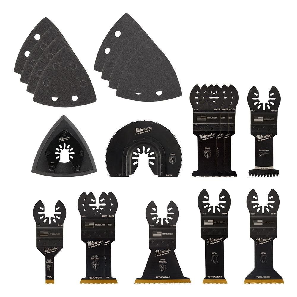 Milwaukee Open-Lok 20 Piece Oscillating Multi-Tool Blade Variety Pack gallery