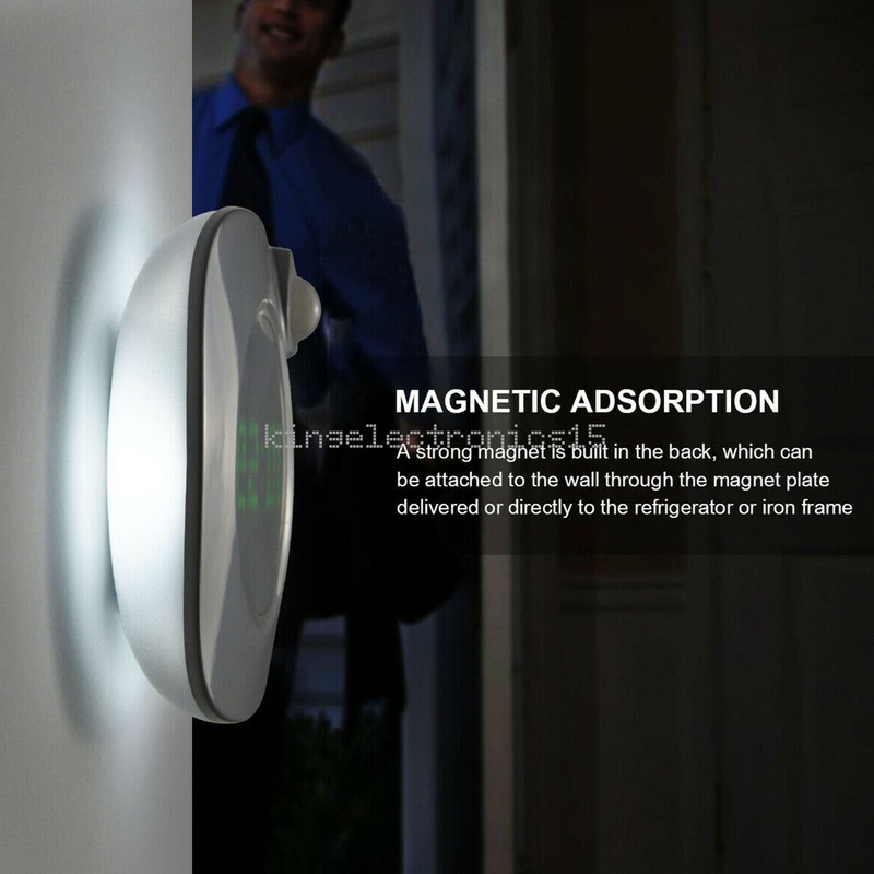 Digital LED Time Wall Clock With PIR Motion Sensor Night Light Home Clock Lamp K gallery