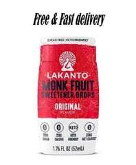 Lakanto Original Liquid Monk Fruit Extract Drops, 1.76 fl oz, 1 Count