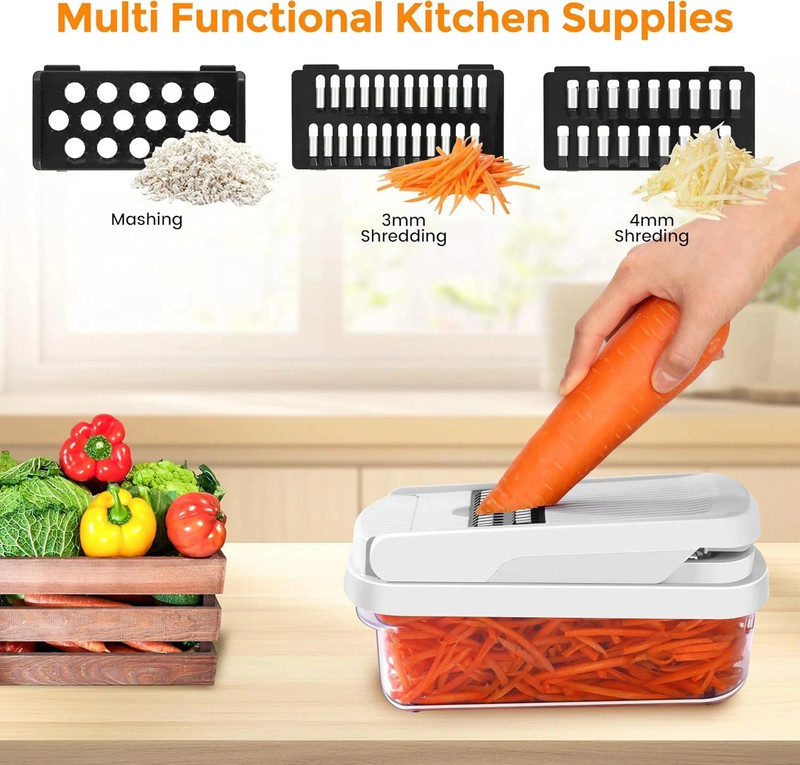 15-In-1 Vegetable Fruit Chopper Cutter Food Onion Veggie Dicer Slicer Kitchen gallery