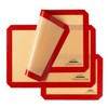 3 Non-Stick Silicone Baking Mats - 1x 1/4 Sheet, 2x 1/2 Sheet Tray Pan Liners gallery