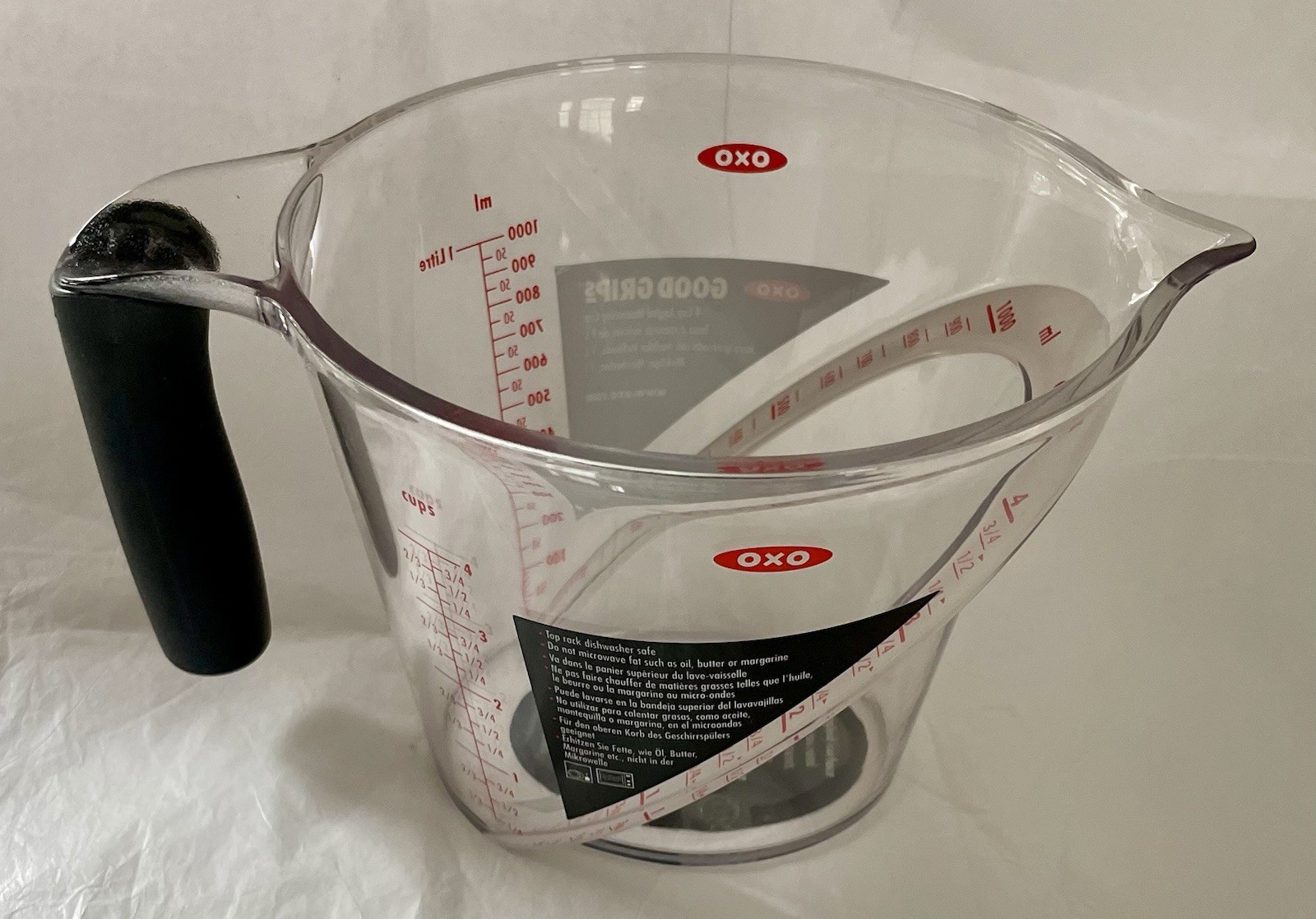OXO Good Grips 4-Cup Premium Quality Angled Measuring Cup ML Or Cups New Other gallery