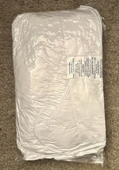 AmazonBasics White Standard Medium Density Down Alternative Bed Pillow 24×19 in