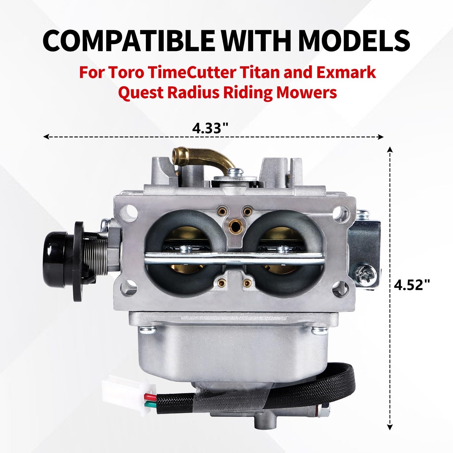Carburetor for Toro TimeCutter Titan and Exmark Quest Radius Riding Mowers,Carb gallery