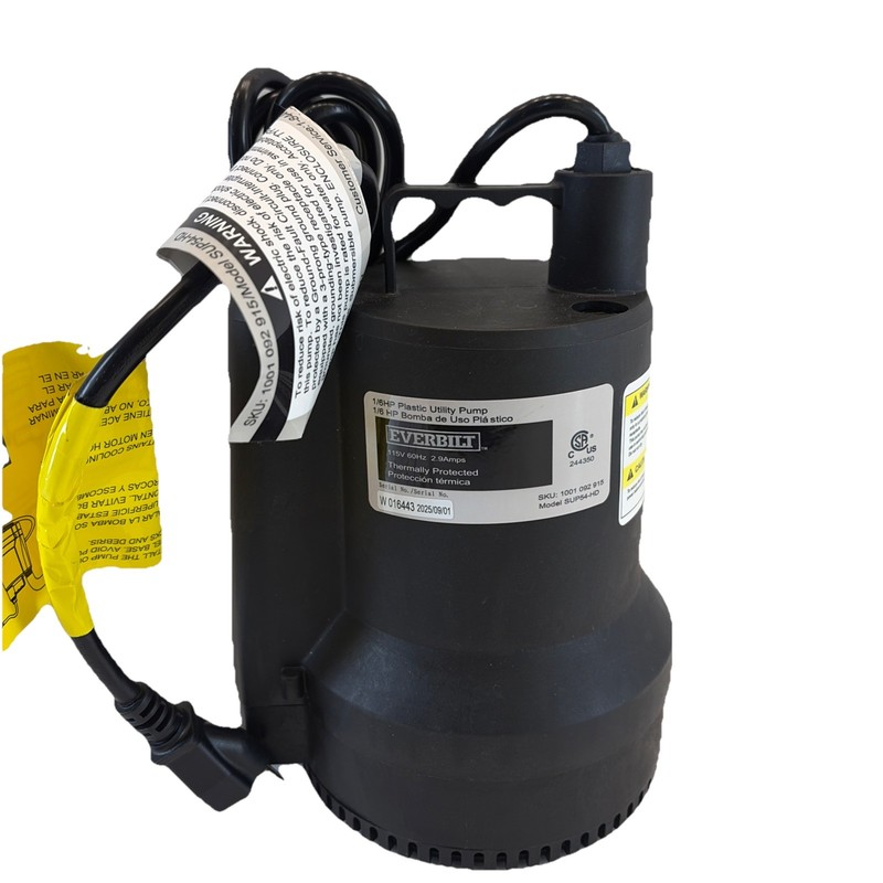 Everbilt 1/6 HP Plastic Submersible Utility Pump SUP54-HD 28 GPM gallery