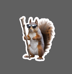 Blind Squirrel Sticker Funny Comedy Joke Saying Quote Gift Waterproof NEW