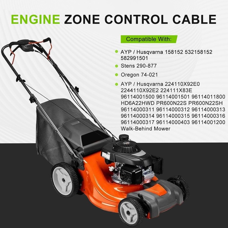 158152 Throttle Cable 582991501 Engine Zone Control Cable for AYP Craftsman gallery