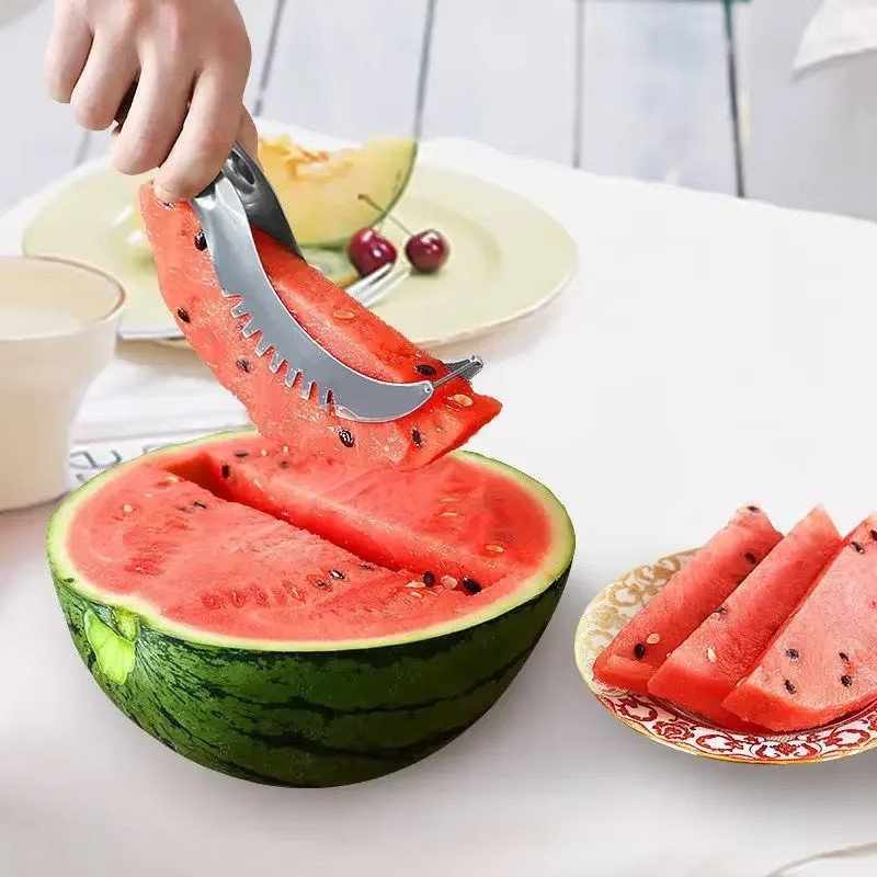 Watermelon Slicer Cutter Knife Server Corer Scoop Kitchen Knife Tools gallery