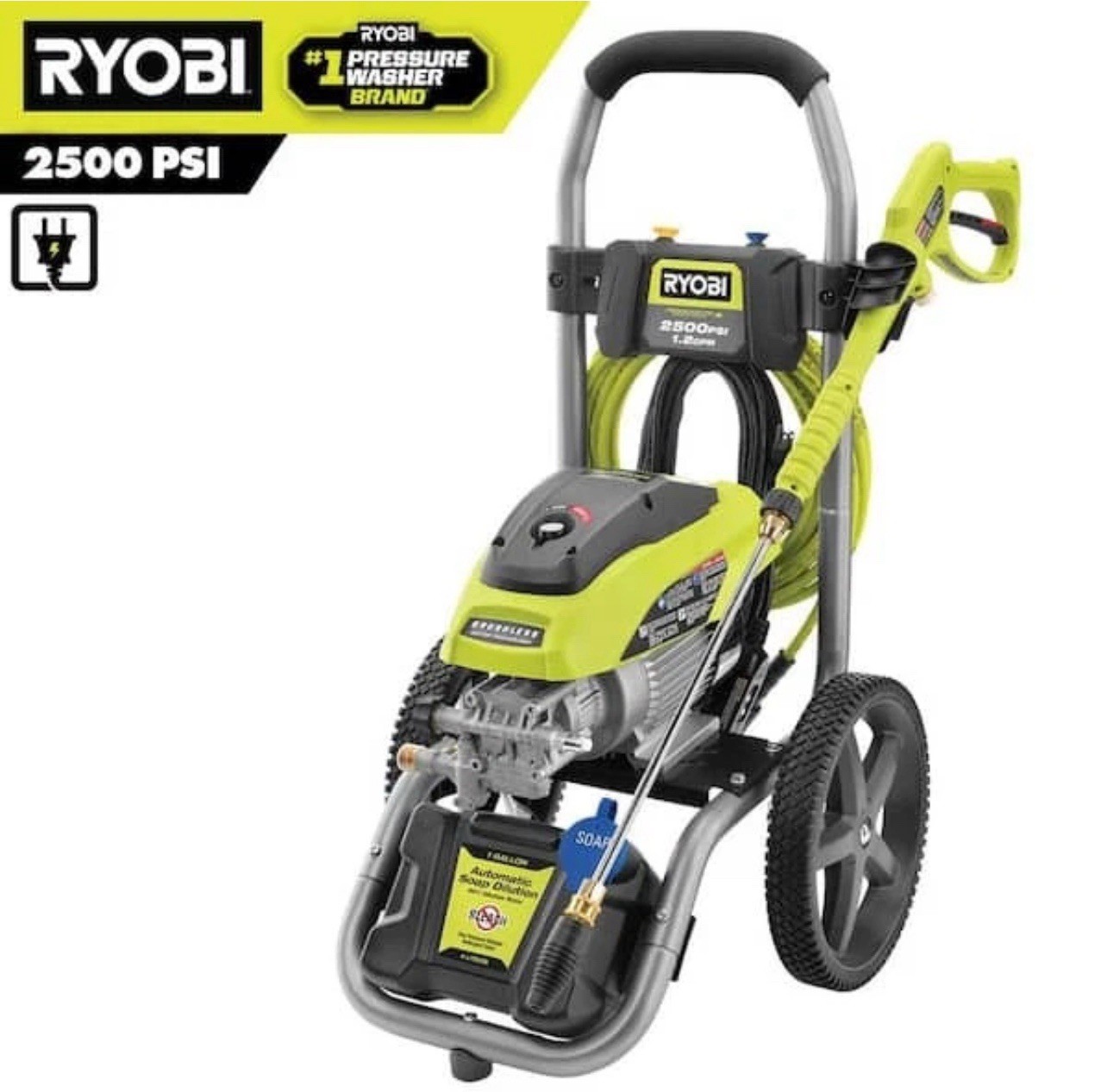 2500 PSI 1.2 GPM High Performance Cold Water Electric Pressure Washer gallery