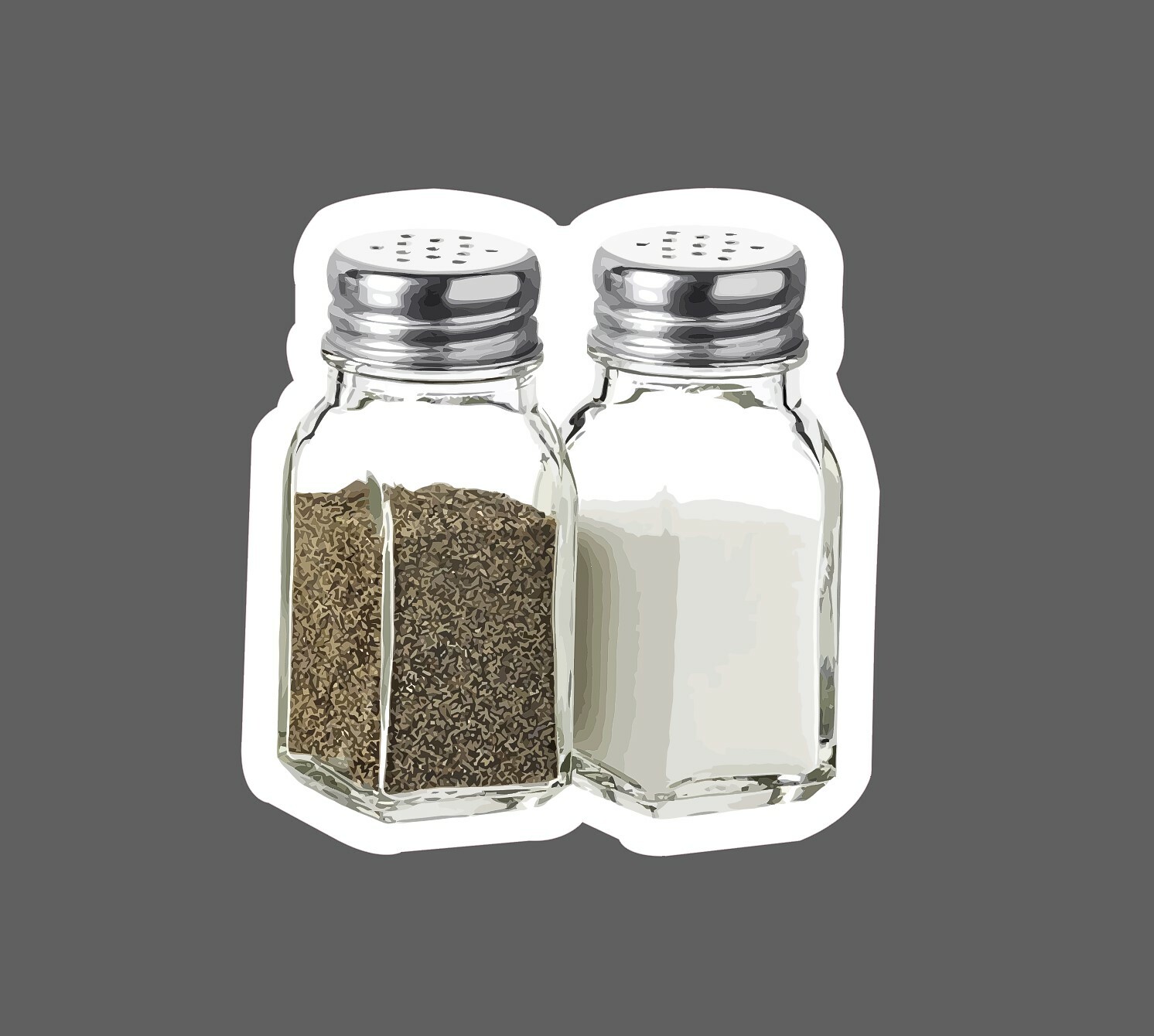 Salt and Pepper Sticker Shakers Waterproof - Buy Any 4 For $1.75 Each Storewide! gallery
