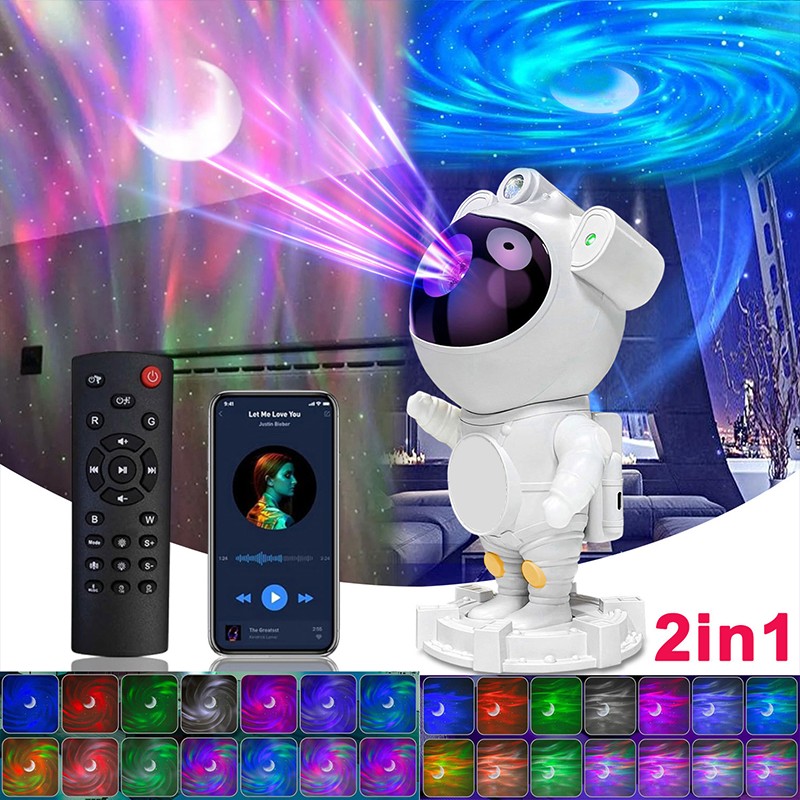 Astronaut Galaxy Star Projector Ceiling LED Night Light with Timer and Remote US gallery