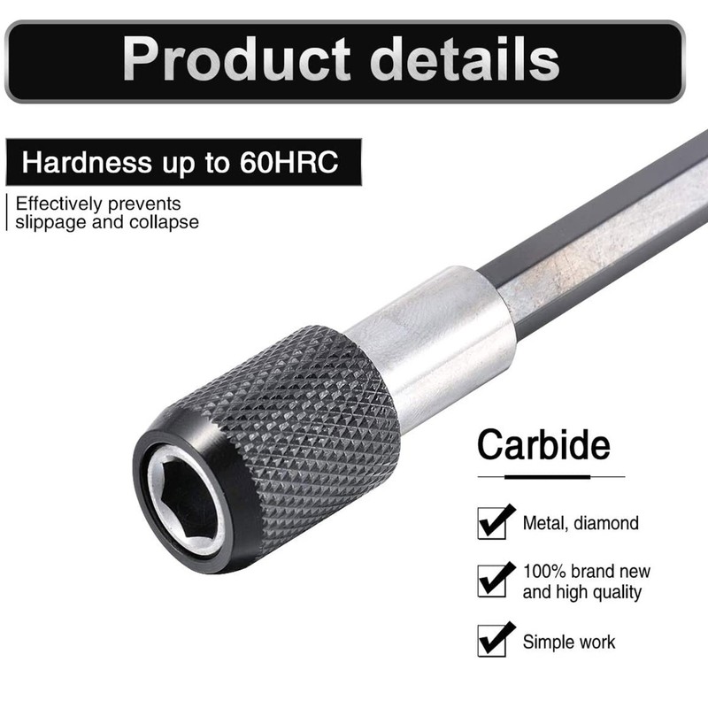 6PC 1/4" Hex Shank Holder Drill Bit Screwdriver EXTENSION Quick Release Magnetic gallery
