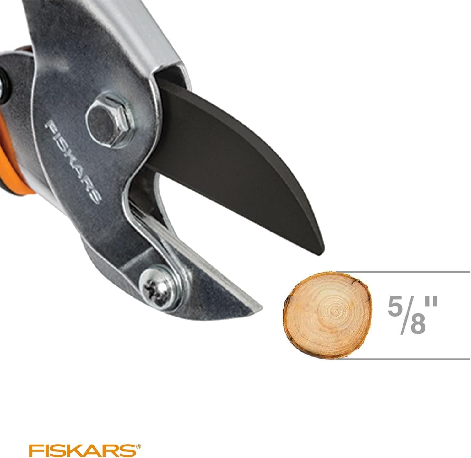 Fiskars # 9110 Anvil Pruner with Power Lever Technology- Non-stick Blade Coding gallery