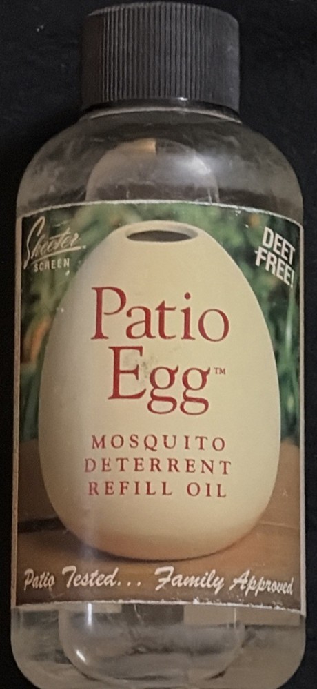 Skeeter Screen Patio Egg Mosquito Deterrent Refill Oil, 8 Ounces, 8 Fl Oz NEW